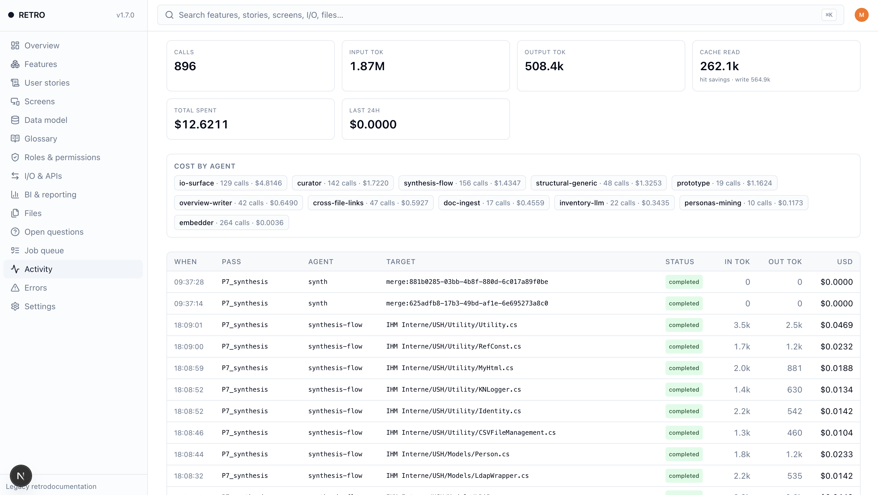 RETRO — AI retro-documentation tool