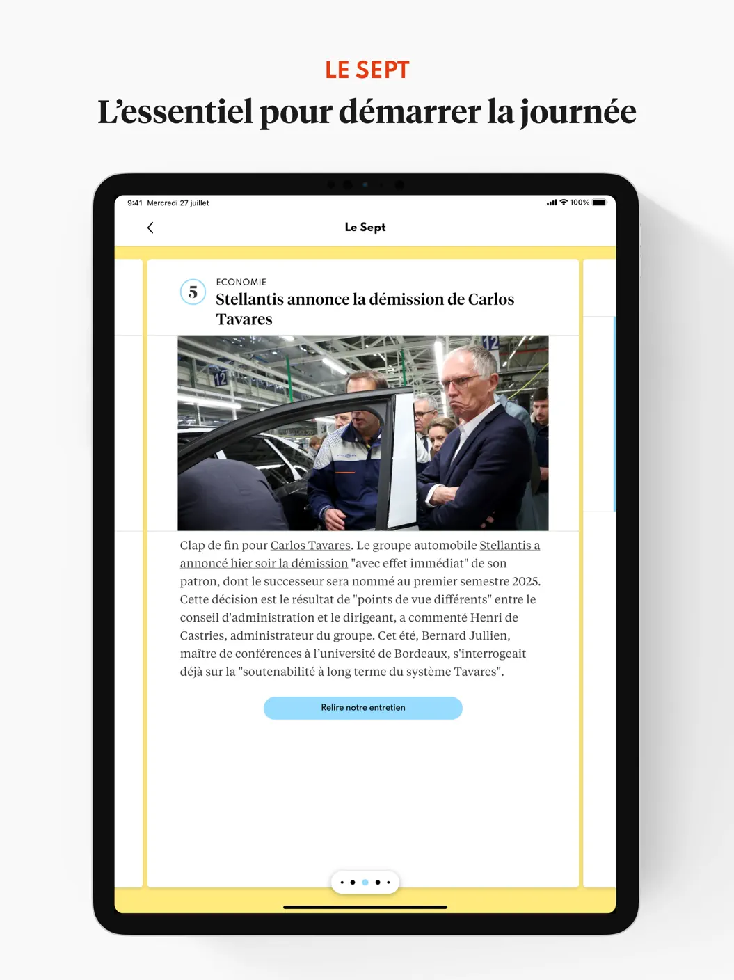 L'Express app screen 5